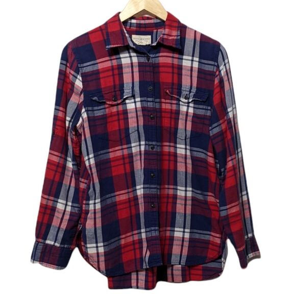 DENIM & SUPPLY Ralph Lauren Plaid Button Up Flannel Shirt M - Picture 1 of 7